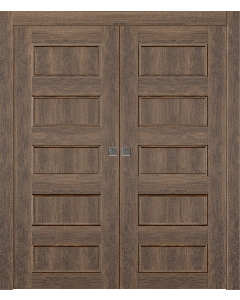 Oxford Uno 07 4R Pecan Nutwood Double pocket doors