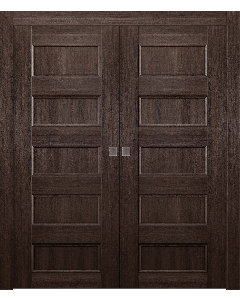 Oxford Uno 07 4R Veralinga Oak Double pocket doors
