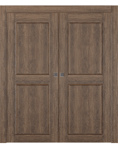 Oxford Uno 07 Rn Pecan Nutwood Double pocket doors