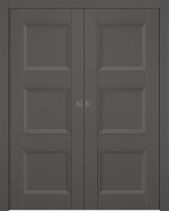 Oxford Duo 07 2Rn Gray Matte Double pocket doors