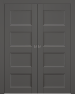 Oxford Uno 07 3R Gray Matte Double pocket doors