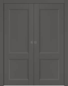 Oxford Uno 07 R Gray Matte Double pocket doors