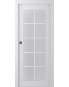 Palladio 10 Lite Vetro Bianco Noble Pocket doors