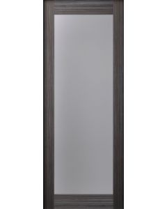 DOOR SLAB PALLADIO 207 VETRO GRAY OAK 30" X 80" X 1 9/16" TEMPERED FROSTED GLASS