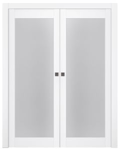 Palladio 207 Vetro Bianco Noble Double pocket doors