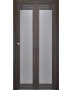 Palladio 207 Vetro Gray Oak Bi-folding doors