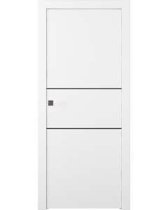 Palladio 2H Black Bianco Noble Pocket doors