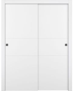 Palladio 2H Bianco Noble Bypass doors