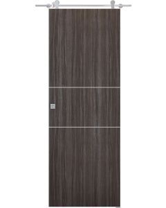 Palladio 2H Gray Oak Barn doors