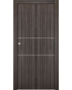 Palladio 2H Gray Oak Bi-folding doors