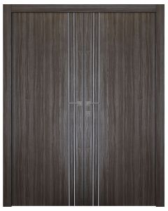 Palladio 2U Gray Oak Double doors
