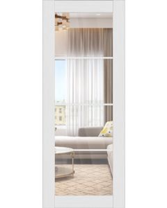 DOOR SLAB PALLADIO 4 LITE CLEAR VETRO BIANCO NOBLE 36" X 84" X 1 9/16" TEMPERED CLEAR GLASS