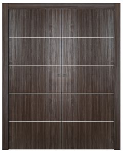 Palladio 4H Gray Oak Double pocket doors