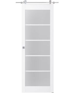 Palladio 5 Lite Vetro Bianco Noble Barn doors