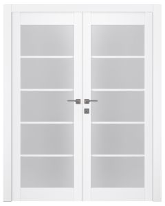 Palladio 5 Lite Vetro Bianco Noble Double doors