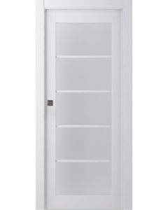 Palladio 5 Lite Vetro Bianco Noble Pocket doors