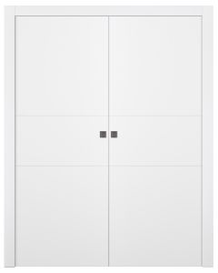 Palladio 2H Bianco Noble Double pocket doors