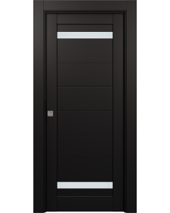 Perla Vetro Black Matte Pocket doors