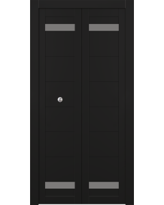 Perla Vetro Black Matte Bi-folding doors
