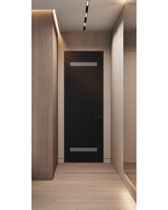 Perla Vetro Black Matte Frameless