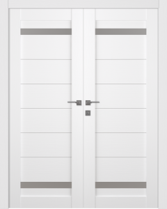 Perla Vetro Bianco Noble Double doors