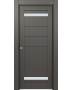 Perla Vetro Gray Matte Pocket doors