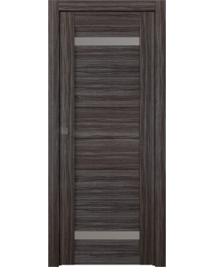 Perla Vetro Gray Oak Pocket doors