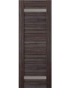 DOOR SLAB PERLA VETRO GRAY OAK 30" X 84" X 1 9/16" FROSTED GLASS