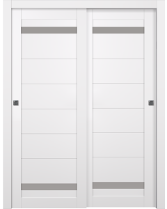 Perla Vetro Snow White Bypass doors