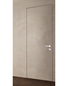 Primed Door Example For Plastering In Brown Frameless