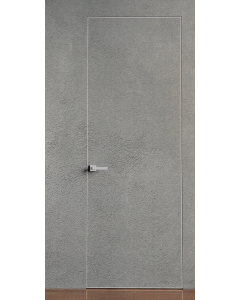 Primed Door Example For Plastering In Grey Frameless