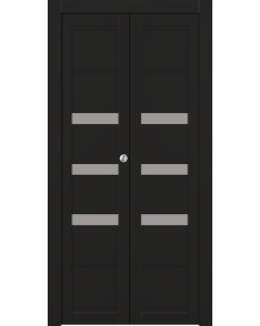 Rita Vetro Black Matte Bi-folding doors