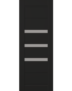 DOOR SLAB RITA VETRO BLACK MATTE 36" X 92 1/2" X 1 3/4" FROSTED GLASS
