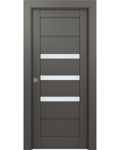 Rita Vetro Gray Matte Pocket doors