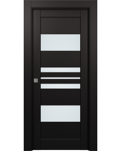 Romi Vetro Black Matte Pocket doors