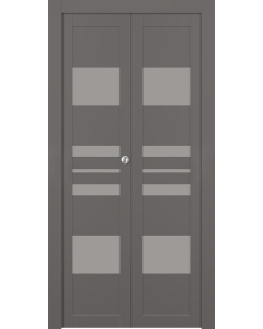 Romi Vetro Gray Matte Bi-folding doors
