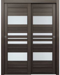 Romi Vetro Gray Oak Bypass doors
