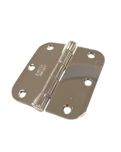 3 1/2" X 3 1/2" RESIDENTIAL DUTY HINGE WITH 5/8" RADIUS CORNERS 91033 US14 (POLISHED NICKEL)