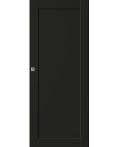 Shaker 1 Panel Black Matte Pocket doors