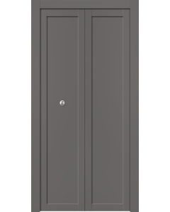 Shaker 1 Panel Gray Matte Bi-folding doors