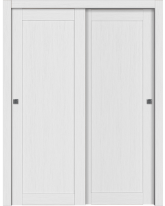 Shaker 1 Panel Bianco Noble Bypass doors