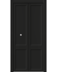 Shaker 2 Panel Black Matte Bi-folding doors