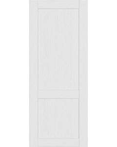 DOOR SLAB SHAKER 2 PANEL BIANCO NOBLE 24" X 92 1/2" X 1 9/16"