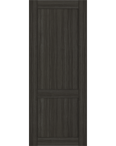 Shaker 2 Panel Gray Oak Hidden barn