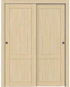 Shaker 2 Panel Loire Ash Bypass doors