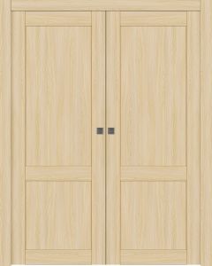 Shaker 2 Panel Loire Ash Double pocket doors