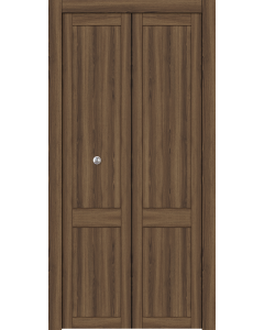 Shaker 2 Panel Pecan Nutwood Bi-folding doors