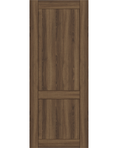 Shaker 2 Panel Pecan Nutwood Hidden barn