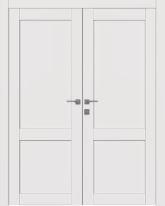 Shaker 2 Panel Snow White Double doors