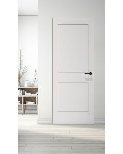 Shaker 2 Panel Primed Frameless